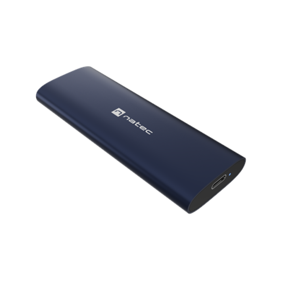 Natec , Rhino M.2 NVME Lite USB-C External, Gen 2 Steel Navy , Solid-state drive interface NVMe