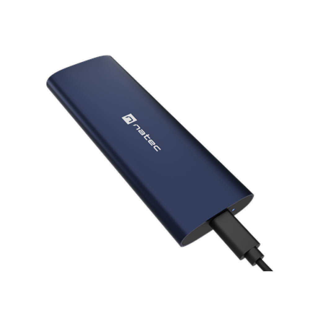 Natec , Rhino M.2 NVME Lite USB-C External, Gen 2 Steel Navy , Solid-state drive interface NVMe