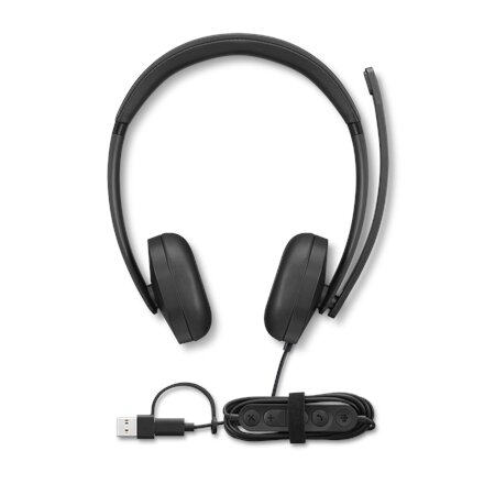 Lenovo Wired VoIP Headset 5000 (Teams) , Built-in microphone , USB Type-A, USB Type-C , Black