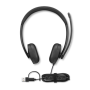 Lenovo Wired VoIP Headset 5000 (Teams) , Built-in microphone , USB Type-A, USB Type-C , Black
