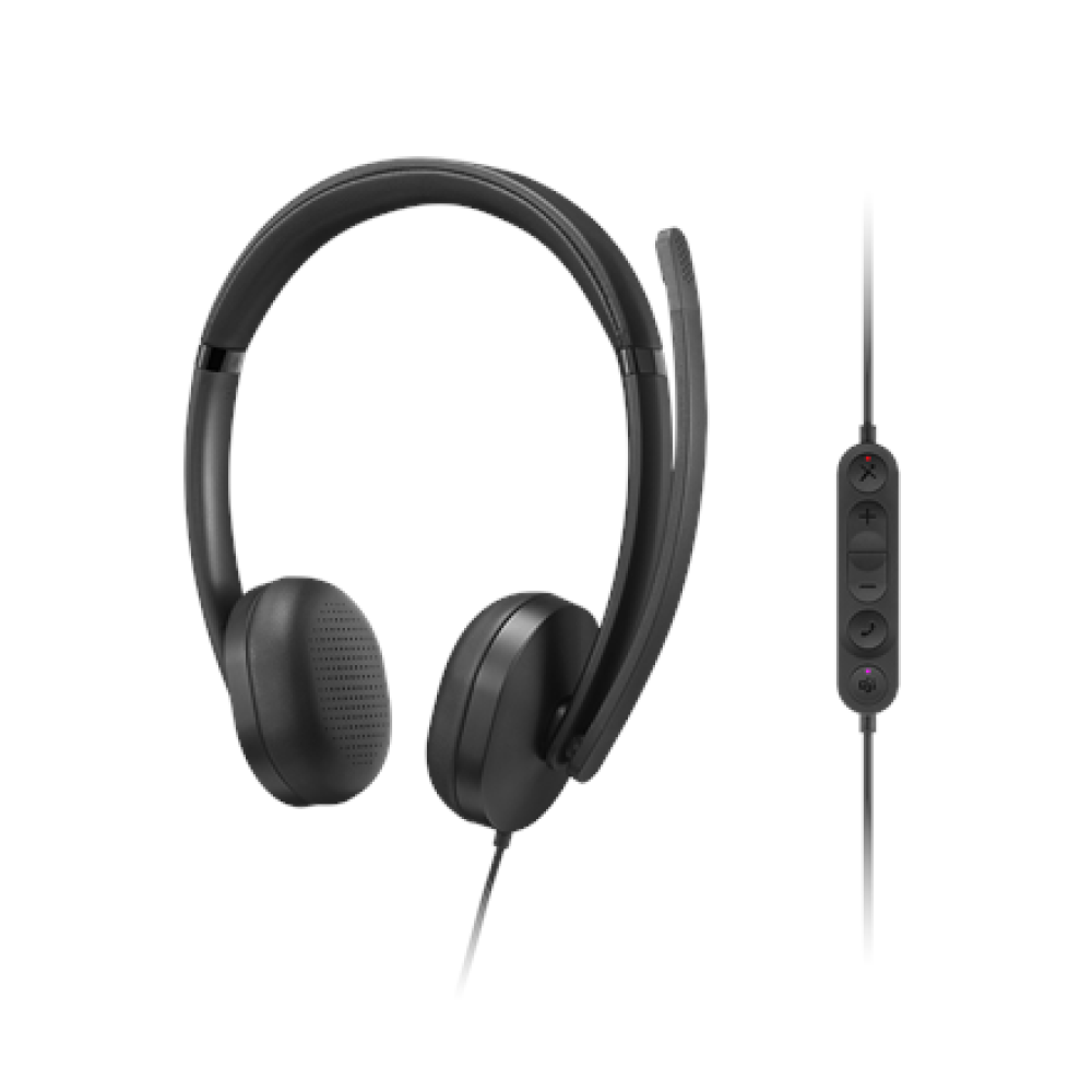 Lenovo Wired VoIP Headset 5000 (Teams) , Built-in microphone , USB Type-A, USB Type-C , Black