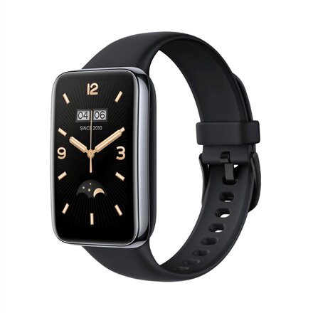 Fixed , Silicone Strap for Xiaomi Mi Smart Band 7 Pro , Black