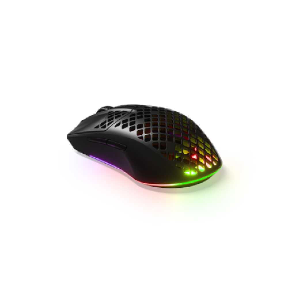 SteelSeries Gaming Mouse Aerox 3 Wireless (2022 Edition), Optical, RGB LED light, Onyx, Wireless