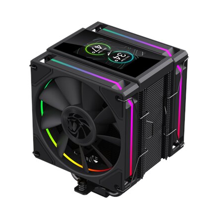 Gamemax CPU Air Cooler , SIGMA 620 LCD BK , Black
