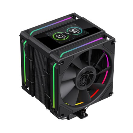 Gamemax CPU Air Cooler , SIGMA 620 LCD BK , Black