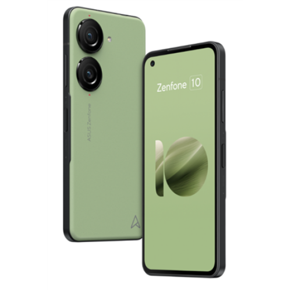 Asus Zenfone 10 Aurora Green 5.92 Super AMOLED 1080 x 2400 pixels Qualcomm SM8550 Snapdragon 8 Gen2 Internal RAM 8 GB 256 GB Dual SIM Nano-SIM 3G 4G 5G Main camera 50+13 MP Secondary camera 32 MP Android 13 4300 mAh