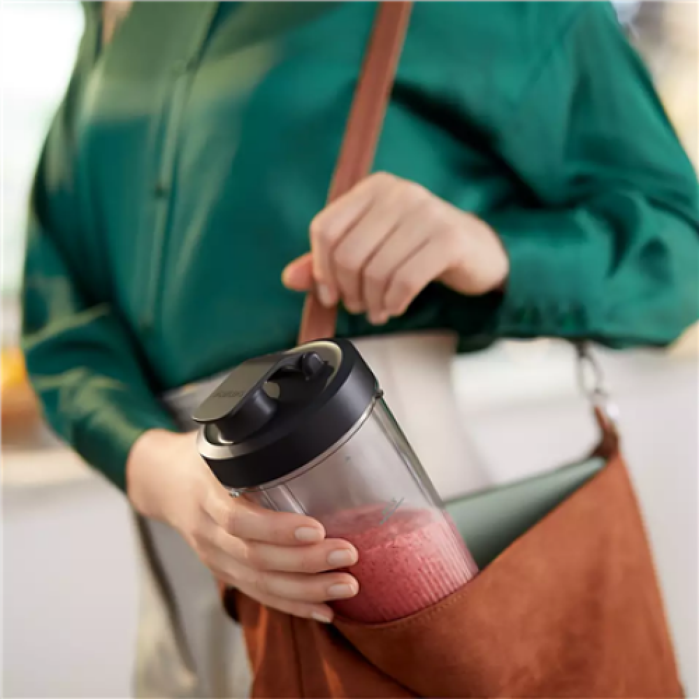 Philips Blender , HR2766/00 , Tabletop , 1000 W , Jar material Plastic , Jar capacity 0.7 + 0.3 L , Ice crushing , Black