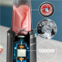 Philips Blender , HR2766/00 , Tabletop , 1000 W , Jar material Plastic , Jar capacity 0.7 + 0.3 L , Ice crushing , Black