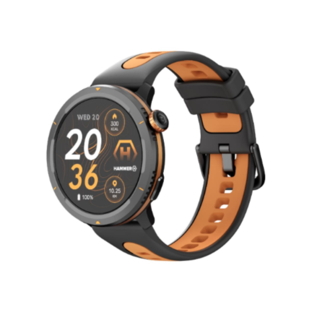 Hammer Watch 2 Lite , Smart watch , AMOLED , 1.43 , Waterproof , Black