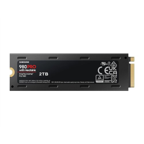 Samsung , 980 PRO Heatsink , 2000 GB , SSD form factor M.2 2280 , SSD interface M.2 NVMe 1.3c , Read speed 7000 MB/s , Write speed 5100 MB/s