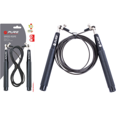Pure2Improve Speed Skipping Rope, Size 300 cm , Black