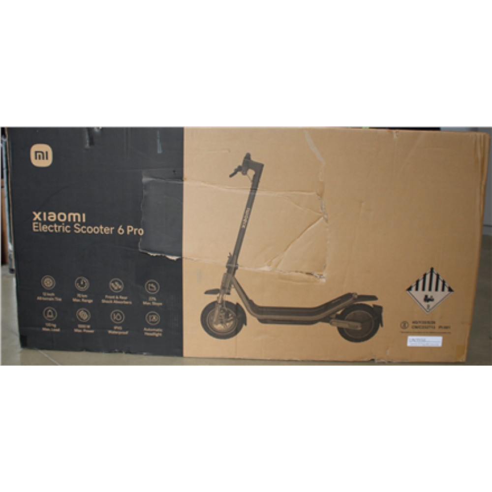 SALE OUT. Xiaomi Electric Scooter 6 Pro GL , Xiaomi 24 month(s) , DAMAGED PACKAGING
