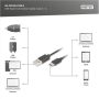 Digitus USB Type-C connection cable, Type USB-A to USB-C , AK-300154-018-S