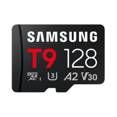 Samsung T9 , MicroSD Card , 128 GB , microSDXC , Flash memory class U3, V30, A2