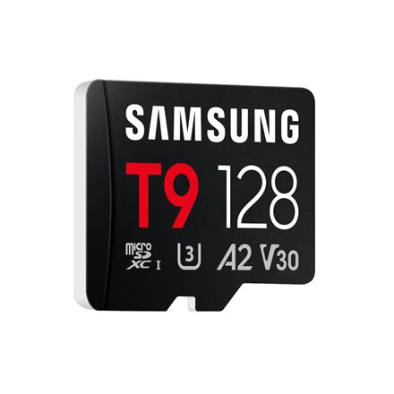 Samsung T9 , MicroSD Card , 128 GB , microSDXC , Flash memory class U3, V30, A2