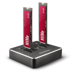 AXAGON , USB-C 3.2 Gen2 - 2x NVMe CLONE DUAL SDD Dock Station , ADSA-M2C