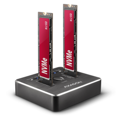 AXAGON , USB-C 3.2 Gen2 - 2x NVMe CLONE DUAL SDD Dock Station , ADSA-M2C