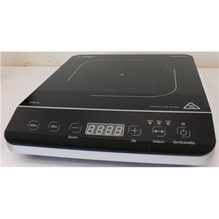 SALE OUT. Caso Touch 2000 Hob, Induction, Width 29 cm, 1 cooking zone, Touch control, Black , Caso Hob , Touch 2000 , Number of burners/cooking zones 1 , Touch , Induction , Black , DAMAGED PACKAGING, SCRATCHED CORNER