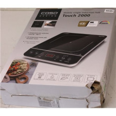 SALE OUT. Caso Touch 2000 Hob, Induction, Width 29 cm, 1 cooking zone, Touch control, Black , Caso Hob , Touch 2000 , Number of burners/cooking zones 1 , Touch , Induction , Black , DAMAGED PACKAGING, SCRATCHED CORNER