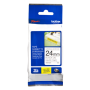 Brother , TZe-S251 Strong Adhesive Laminated Tape , Black on White , TZe , 8 m , 2.4 cm