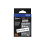 Brother , TZe-S251 Strong Adhesive Laminated Tape , Black on White , TZe , 8 m , 2.4 cm