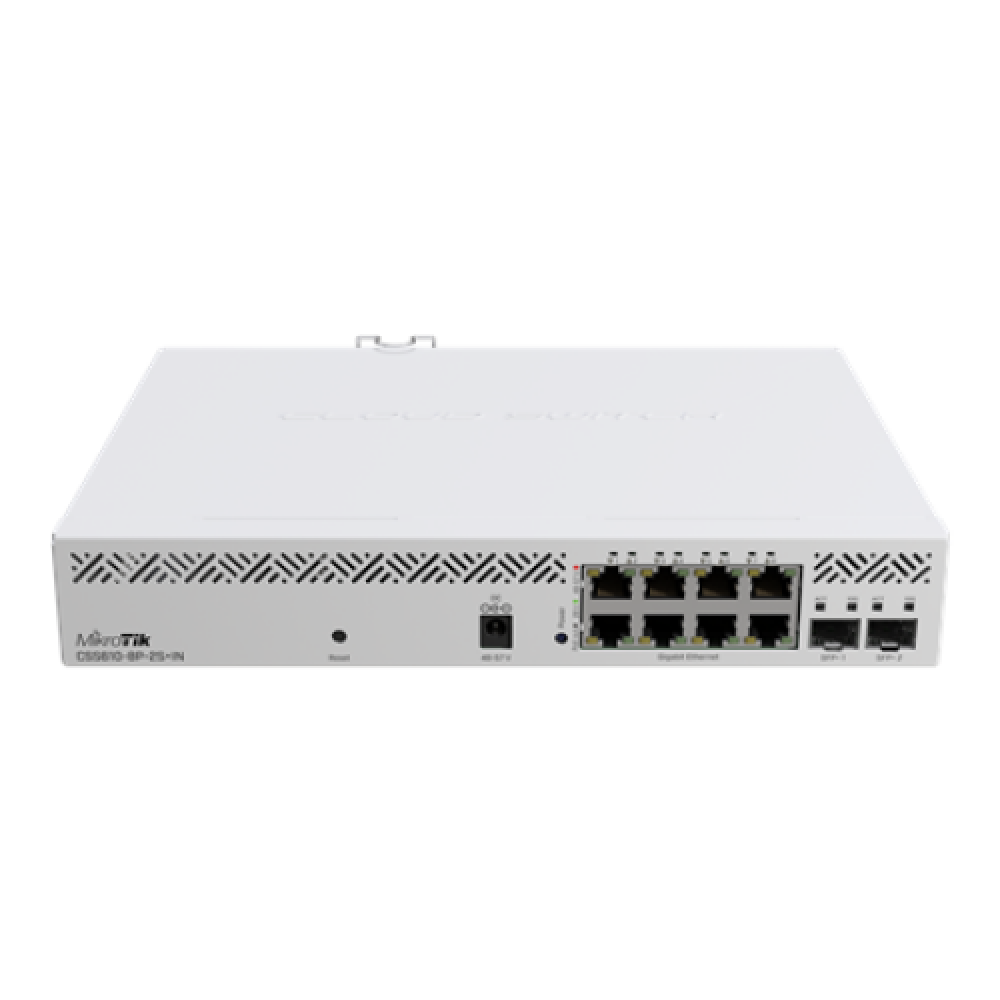 Cloud Router Switch , CSS610-8P-2S+IN , No Wi-Fi , 10/100/1000 Mbit/s , Ethernet LAN (RJ-45) ports 8 , Mesh Support No , MU-MiMO No , No mobile broadband