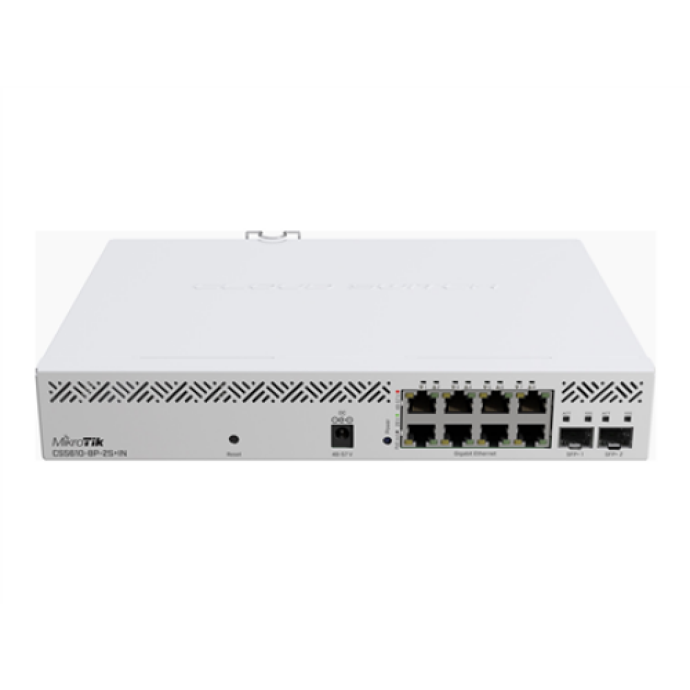 Cloud Router Switch , CSS610-8P-2S+IN , No Wi-Fi , 10/100/1000 Mbit/s , Ethernet LAN (RJ-45) ports 8 , Mesh Support No , MU-MiMO No , No mobile broadband