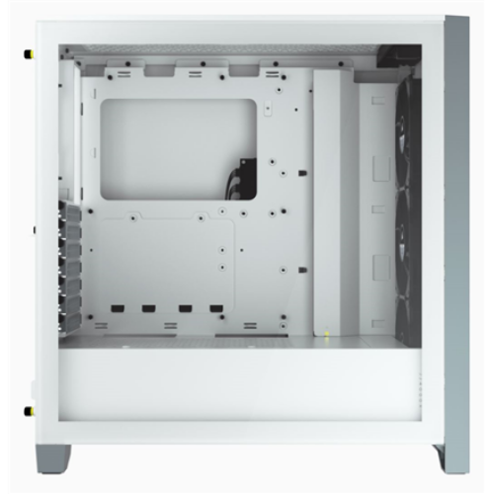 Corsair , Tempered Glass Mid-Tower ATX Case , iCUE 4000X RGB , Side window , White , Mid-Tower , Power supply included No , ATX