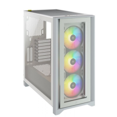 Corsair , Tempered Glass Mid-Tower ATX Case , iCUE 4000X RGB , Side window , Mid-Tower , White , Power supply included No , ATX