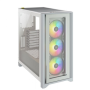 Corsair , Tempered Glass Mid-Tower ATX Case , iCUE 4000X RGB , Side window , White , Mid-Tower , Power supply included No , ATX