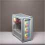 Corsair , Tempered Glass Mid-Tower ATX Case , iCUE 4000X RGB , Side window , White , Mid-Tower , Power supply included No , ATX
