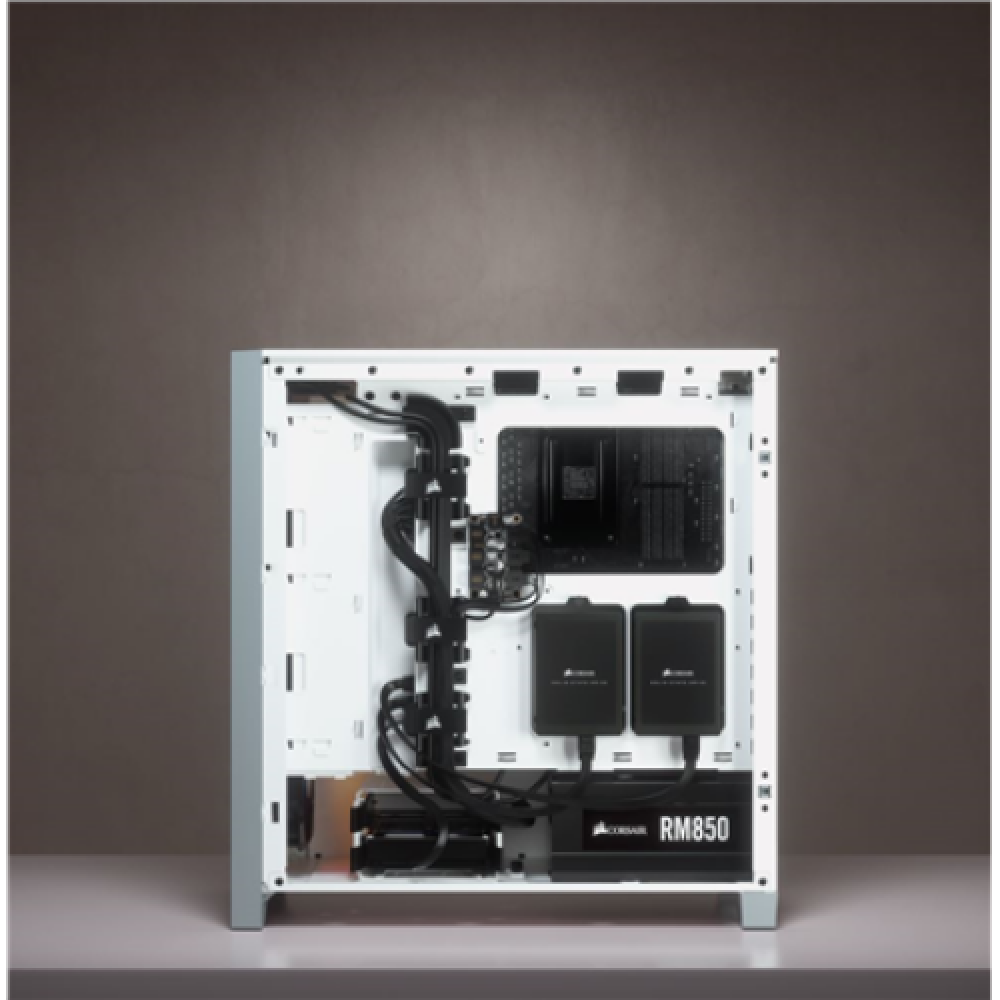 Corsair , Tempered Glass Mid-Tower ATX Case , iCUE 4000X RGB , Side window , White , Mid-Tower , Power supply included No , ATX