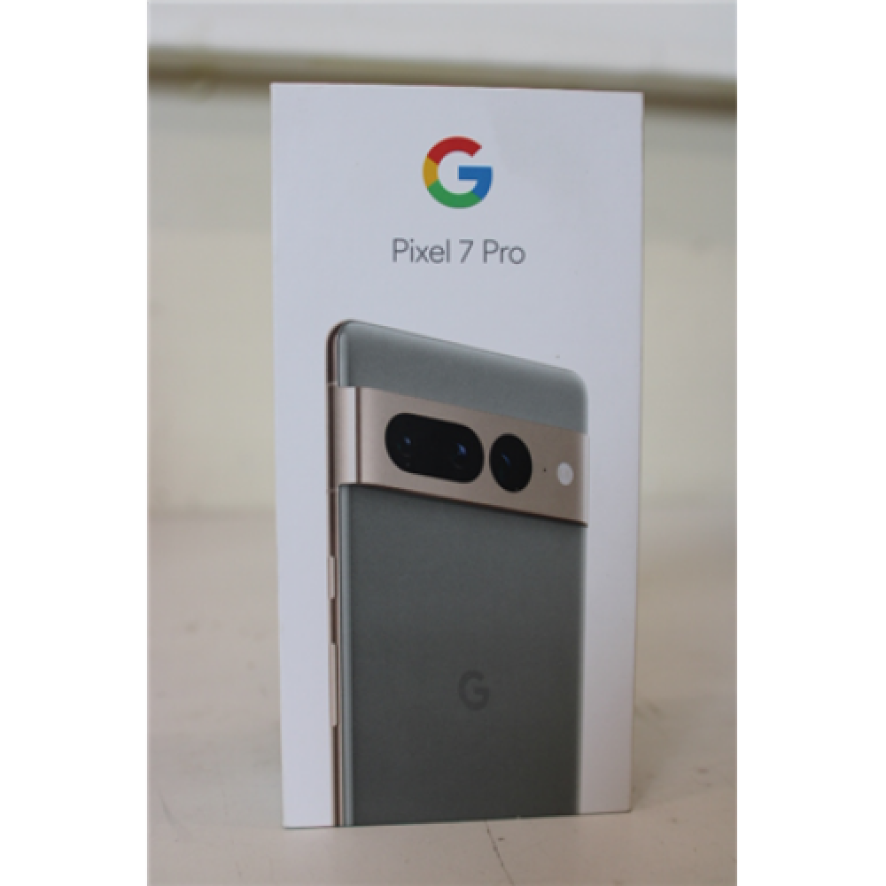 SALE OUT. Google Pixel 7 Pro (Hazel) 6.7“ LTPO AMOLED 14400x3120/2.85GHz&2.35GHz&1.80GHz/128GB/12GB RAM/Android 13/WiFi,BT,5G google REFURBISHED, SMALL SCRATCH ON SCREEN