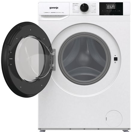 Gorenje , Washing machine , W3NGPI72SBS , Energy efficiency class B , Front loading , Washing capacity 7 kg , 1200 RPM , Depth 43.5 cm , Width 59.5 cm , Display , LCD , Steam function