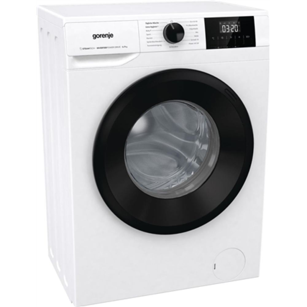 Gorenje Washing machine , W3NGPI72SBS , Energy efficiency class B , Front loading , Washing capacity 7 kg , 1200 RPM , Depth 43.5 cm , Width 59.5 cm , Display , LCD , Steam function