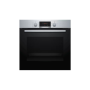 Bosch Oven Serie 2 HBA173BR1S 71 L, Electric, Pyrolysis, Red LED display with knob control, Height 59.4 cm, Width 59.5 cm, Stainless steel