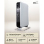 Mill , Heater , AB-H2000DN , Oil Filled Radiator , 2000 W , Number of power levels 3 , Suitable for rooms up to 24-34 m³ , White