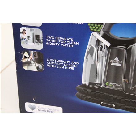 SALE OUT. Bissell SpotClean Pet Plus , Bissell SpotClean Pet Plus Cleaner , 37241 , Corded operating , 330 W , Black/Titanium , 23 month(s) , DAMAGED PACKAGING