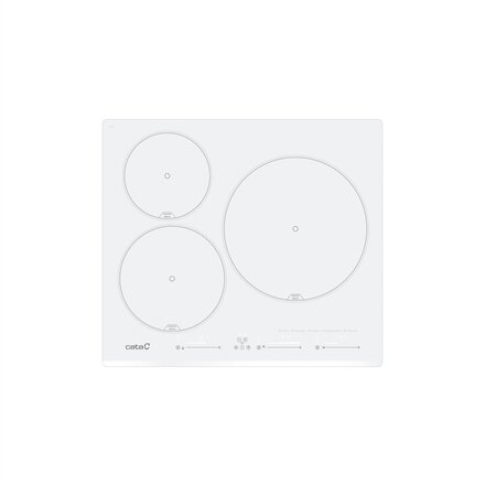 CATA Hob , INSB 6003E2 WH , Induction , Number of burners/cooking zones 3 , Slider touch , White