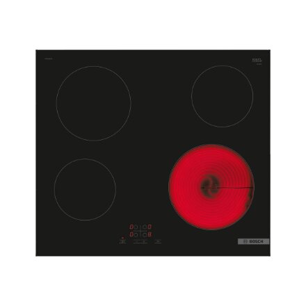 Bosch , Hob , PKE611BA2E Series 4 , Vitroceramic , Number of burners/cooking zones 4 , Touch , Black