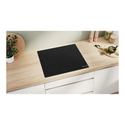 Bosch , Hob , PKE611BA2E Series 4 , Vitroceramic , Number of burners/cooking zones 4 , Touch , Black