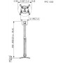 Vogels , Projector Ceiling mount , Turn, Tilt , Silver