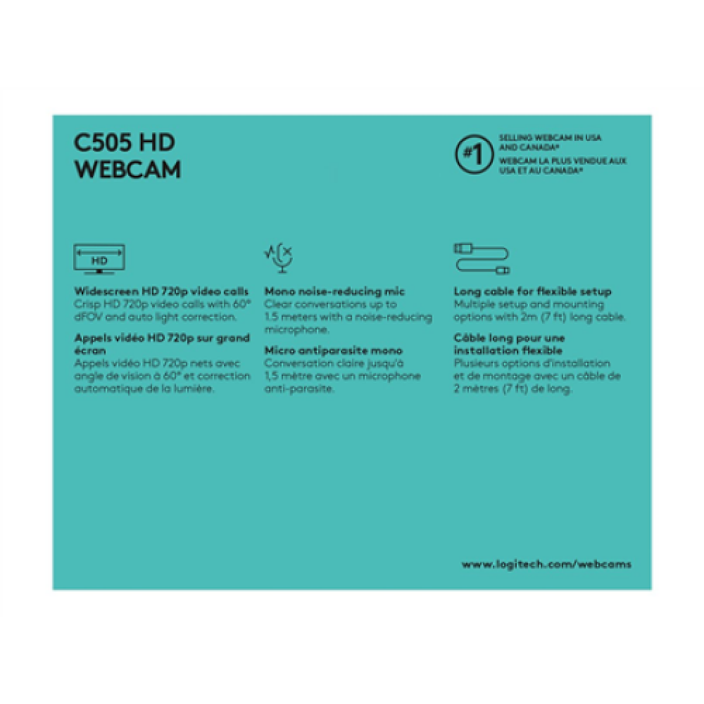 Logitech , HD USB Webcam , C505