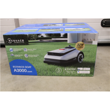SALE OUT. Ecovacs GOAT A3000 LiDAR Lawn Mower, Robot, Efficiency 400 m²/h, Dual LiDAR + Camera, White/Black , Ecovacs , Lawn Mower , GOAT A3000 LiDAR , USED, DIRTY, SCRATCHED, WHITE SPOTS ON THE SIDE , 5000 Ah