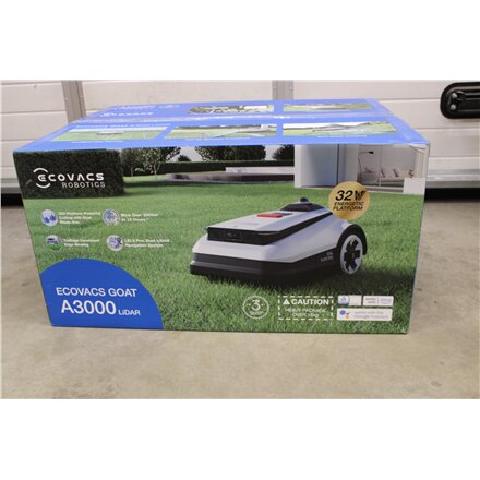 Ecovacs , Lawn Mower , GOAT A3000 LiDAR , USED, DIRTY, SCRATCHED, WHITE SPOTS ON THE SIDE , 5000 Ah