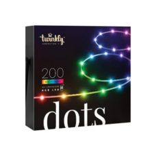 Twinkly,Dots Smart LED Lights 200 RGB (Multicolor), 10m, Transparent,RGB – 16M+ colors