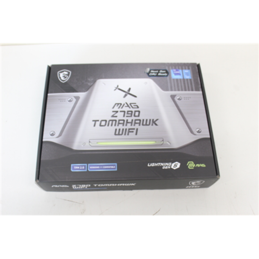 SALE OUT. MSI MAG Z790 TOMAHAWK WIFI , MSI MAG Z790 TOMAHAWK WIFI , Processor family Intel , Processor socket LGA1700 , DDR5 DIMM , Supported hard disk drive interfaces SATA, M.2 , Number of SATA connectors 7 , DAMAGED PACKAGING , MSI , MAG Z790 TOMAHAWK 