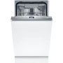 Dishwasher , SPV4HMX10E , Built-in , Width 45 cm , Number of place settings 10 , Number of programs 6 , Energy efficiency class E , Display , AquaStop function , White