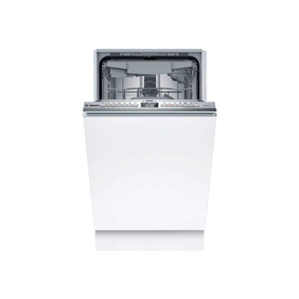 Dishwasher , SPV4HMX10E , Built-in , Width 45 cm , Number of place settings 10 , Number of programs 6 , Energy efficiency class E , Display , AquaStop function , White