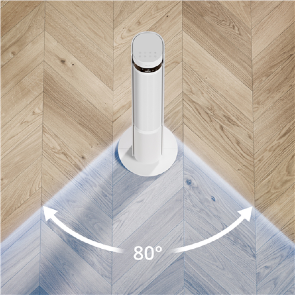 Duux Fan , Elevate , Tower Fan , White , Diameter 29 cm , Number of speeds 12 , Oscillation , 4-40 W